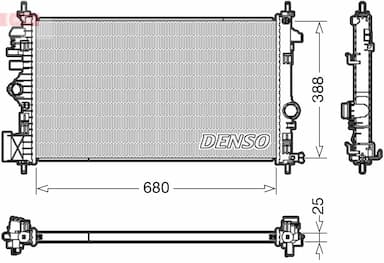 Radiators, Motora dzesēšanas sistēma DENSO DRM20109 1