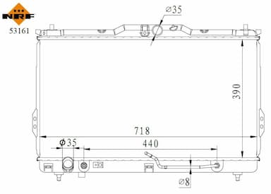 Radiators, Motora dzesēšanas sistēma NRF 53161 1