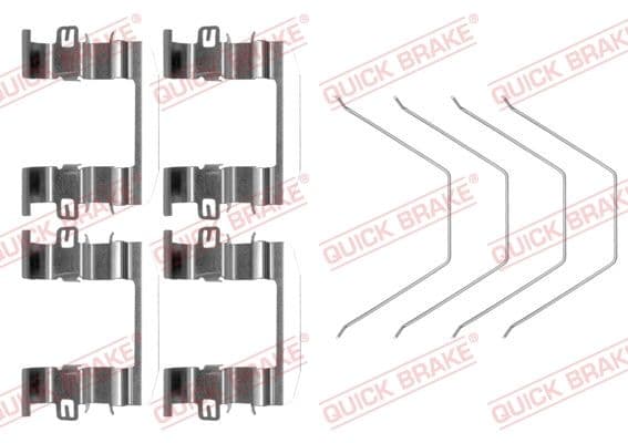 Piederumu komplekts, Disku bremžu uzlikas QUICK BRAKE 109-0016 1