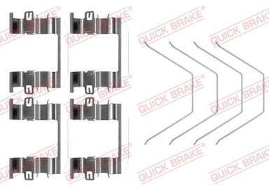 Piederumu komplekts, Disku bremžu uzlikas QUICK BRAKE 109-0016 1