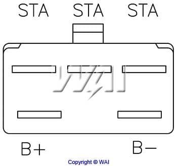 Ģeneratora sprieguma regulators WAI TRR6330 2