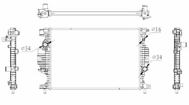 Radiators, Motora dzesēšanas sistēma NRF 59284 1