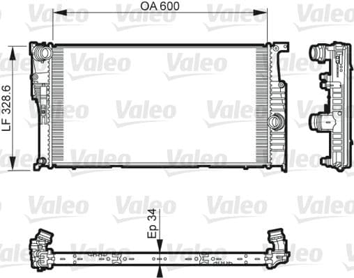 Radiators, Motora dzesēšanas sistēma VALEO 735612 1