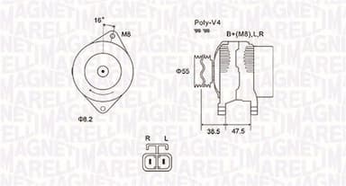 Ģenerators MAGNETI MARELLI 063731798010 1