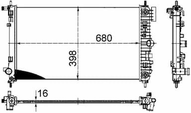 Radiators, Motora dzesēšanas sistēma MAHLE CR 1098 000P 1