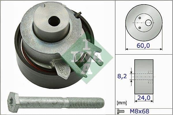 Spriegotājrullītis, Gāzu sadales mehānisma piedziņas siksna INA 531 0317 10 1