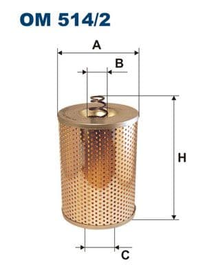 Eļļas filtrs FILTRON OM 514/2 1