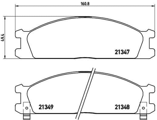 Bremžu uzliku kompl., Disku bremzes BREMBO P 24 026 1