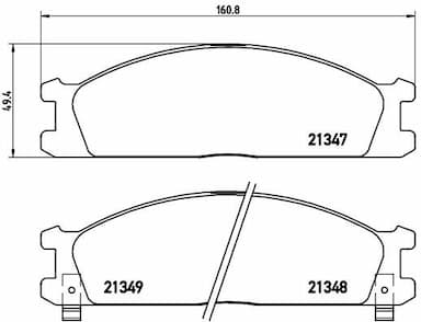 Bremžu uzliku kompl., Disku bremzes BREMBO P 24 026 1