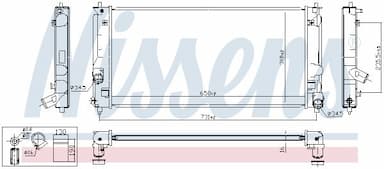 Radiators, Motora dzesēšanas sistēma NISSENS 64822 5