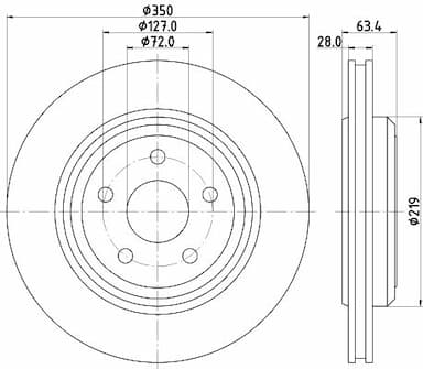 Bremžu diski HELLA 8DD 355 125-141 4