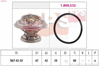 Termostats, Dzesēšanas šķidrums EPS 1.880.271 1