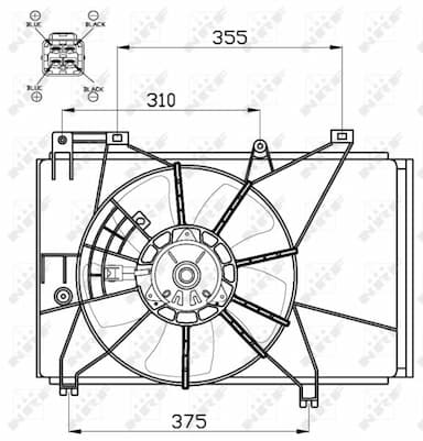 Ventilators, Motora dzesēšanas sistēma NRF 47551 3