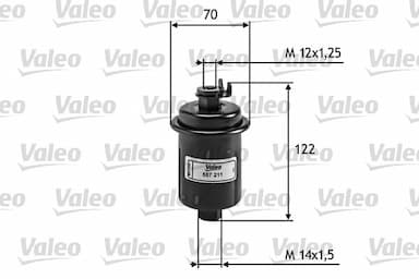 Degvielas filtrs VALEO 587211 1