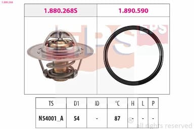 Termostats, Dzesēšanas šķidrums EPS 1.880.268 1