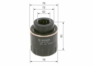 Eļļas filtrs BOSCH F 026 407 183 5