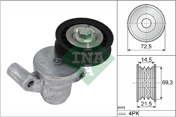 Siksnas spriegotājs, Ķīļsiksna Schaeffler INA 534 0705 10 1