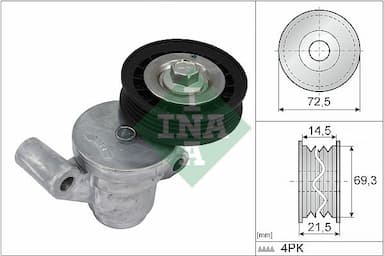 Siksnas spriegotājs, Ķīļsiksna Schaeffler INA 534 0705 10 1