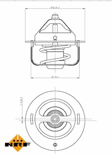 Termostats, Dzesēšanas šķidrums NRF 725147 5