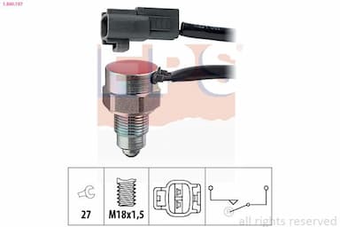 Slēdzis, Atpakaļgaitas signāla lukturis EPS 1.860.197 1