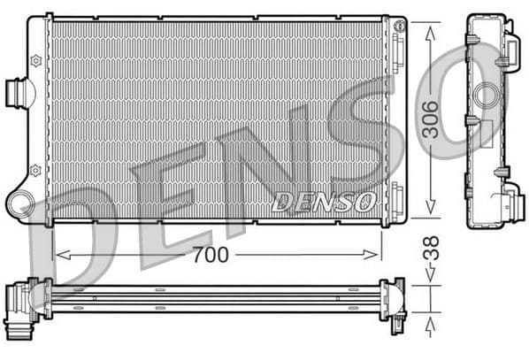 Radiators, Motora dzesēšanas sistēma DENSO DRM09099 1