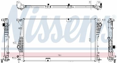 Radiators, Motora dzesēšanas sistēma NISSENS 63124 5