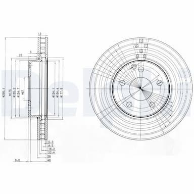 Bremžu diski DELPHI BG3755C 1