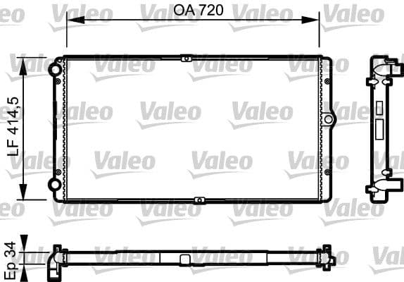 Radiators, Motora dzesēšanas sistēma VALEO 732177 1