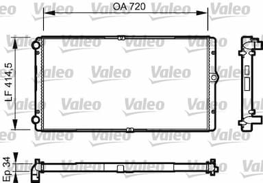 Radiators, Motora dzesēšanas sistēma VALEO 732177 1