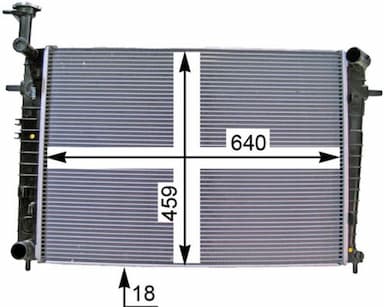 Radiators, Motora dzesēšanas sistēma MAHLE CR 1333 000P 2