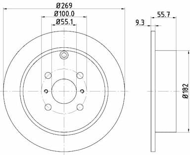 Bremžu diski HELLA 8DD 355 110-491 4