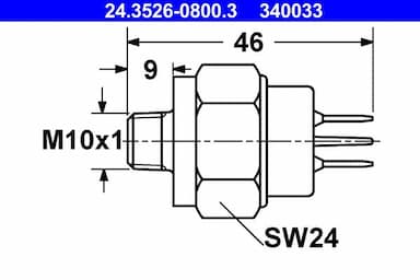 Bremžu signāla slēdzis ATE 24.3526-0800.3 1