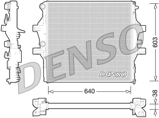 Radiators, Motora dzesēšanas sistēma DENSO DRM12009 1