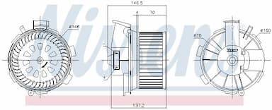 Salona ventilators NISSENS 87744 6