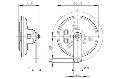 Skaņas signāls BOSCH 0 986 320 302 5