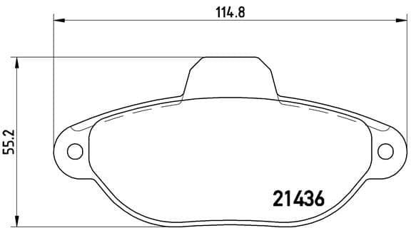 Bremžu uzliku kompl., Disku bremzes BREMBO P 23 160 1