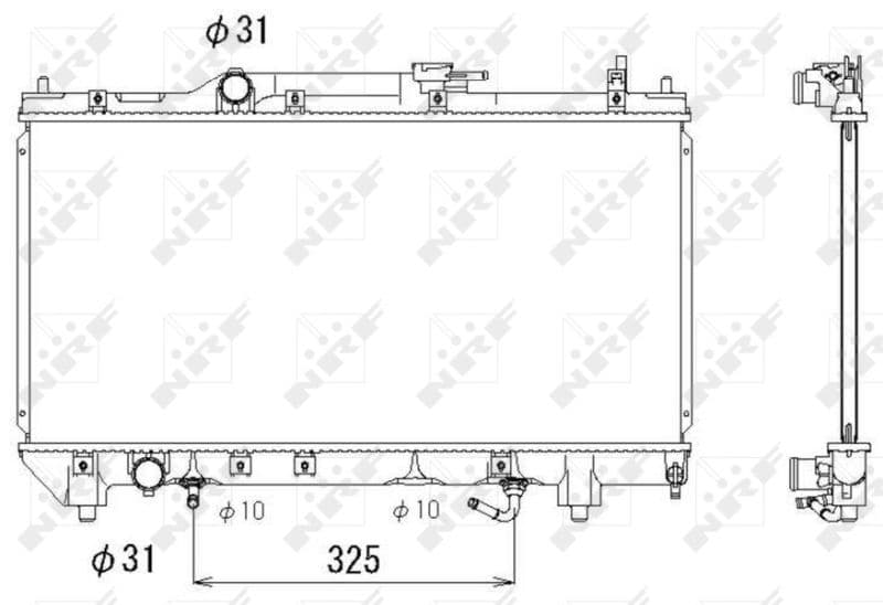 Radiators, Motora dzesēšanas sistēma NRF 53278 1