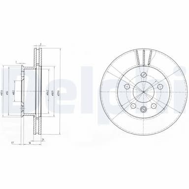 Bremžu diski DELPHI BG2717 1