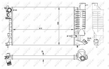 Radiators, Motora dzesēšanas sistēma NRF 50424 5