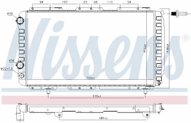 Radiators, Motora dzesēšanas sistēma NISSENS 61862 6