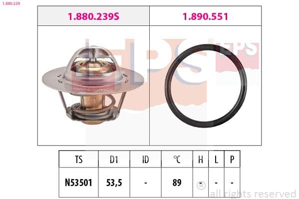 Termostats, Dzesēšanas šķidrums EPS 1.880.239 1