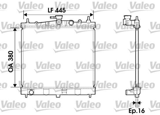 Radiators, Motora dzesēšanas sistēma VALEO 734246 1