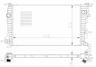 Radiators, Motora dzesēšanas sistēma NRF 550004 1