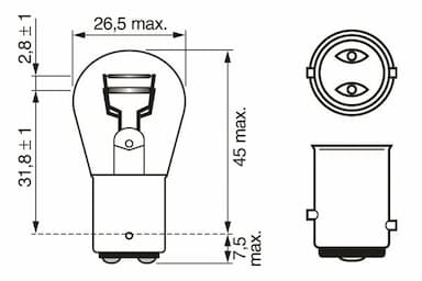 Kvēlspuldze BOSCH 1 987 301 016 6