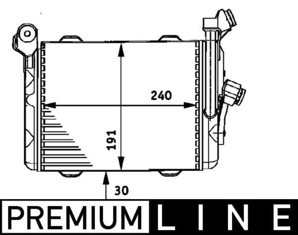 Eļļas radiators, Motoreļļa MAHLE CLC 33 000P 1