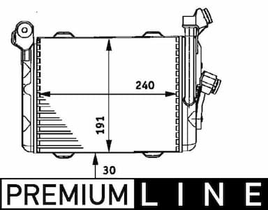 Eļļas radiators, Motoreļļa MAHLE CLC 33 000P 1