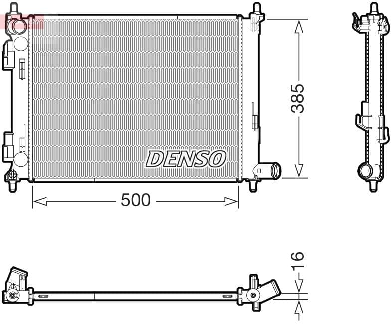 Radiators, Motora dzesēšanas sistēma DENSO DRM43013 1