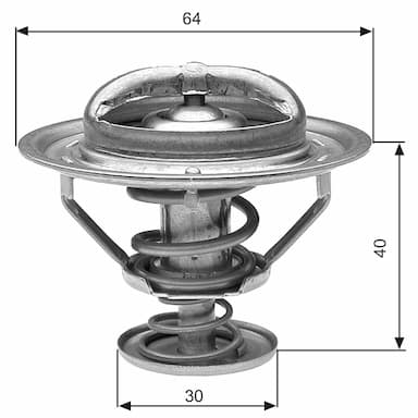 Termostats, Dzesēšanas šķidrums GATES TH31182G1 1