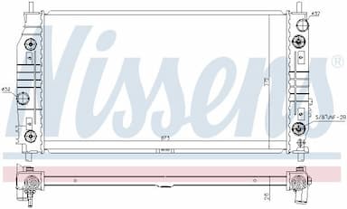 Radiators, Motora dzesēšanas sistēma NISSENS 69016 5