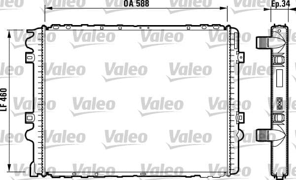 Radiators, Motora dzesēšanas sistēma VALEO 732569 1